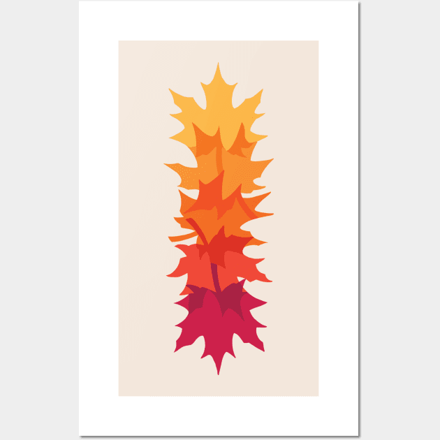 Falling Maple : Warm Wall Art by Waynem